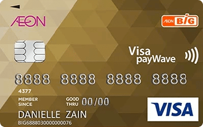 AEON BiG Visa Gold Credit Card