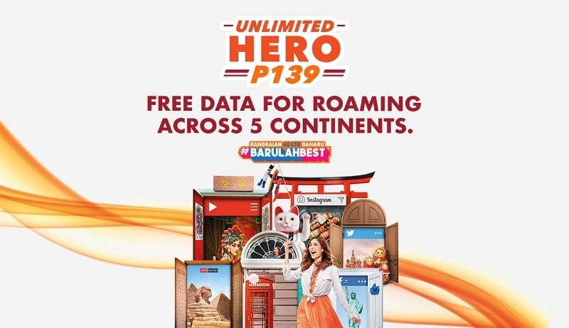 U Mobile Unlimited Hero P139 Plan Offers Free Roaming in 36 Countries